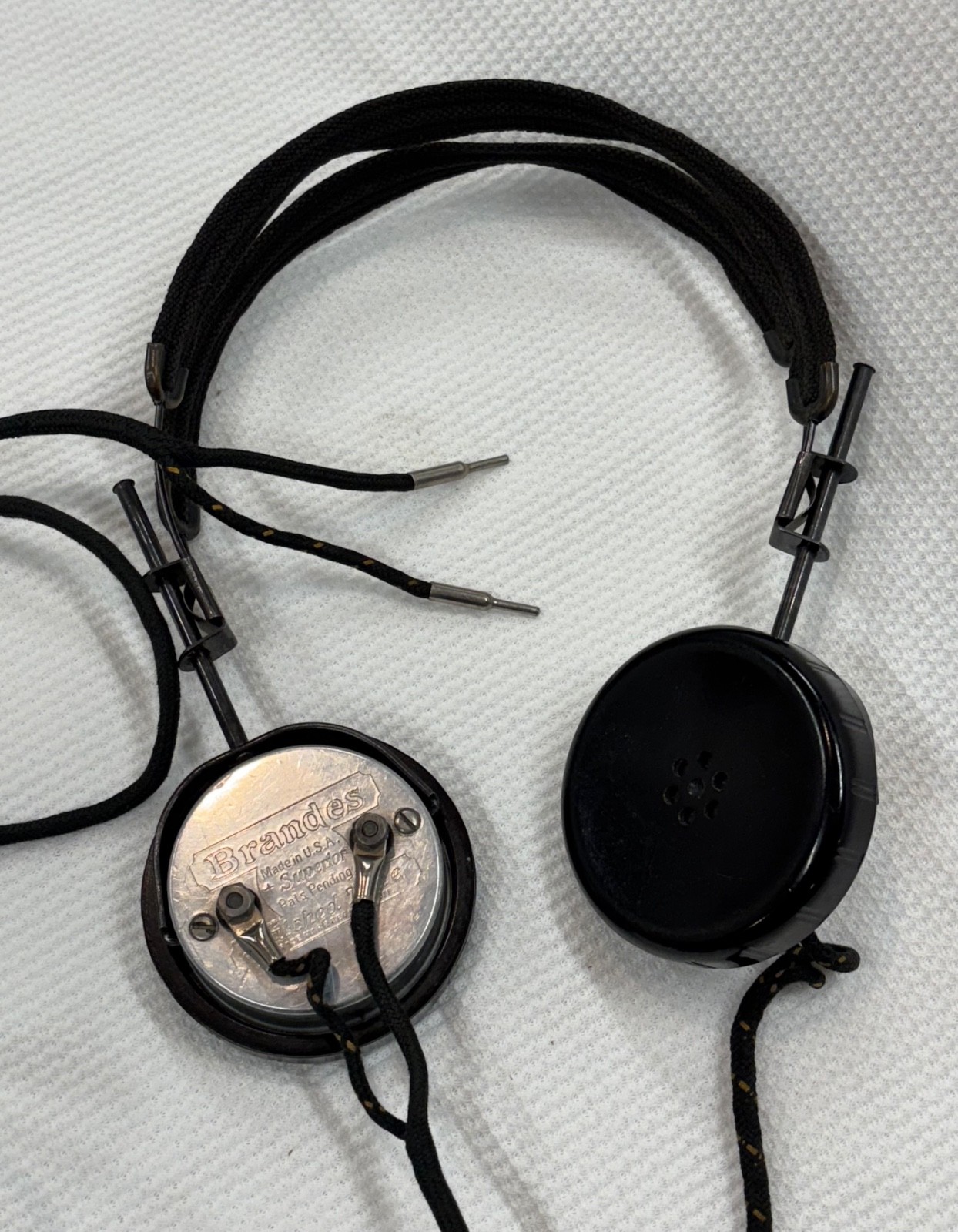 Antique Federal Jr. Crystal Radio, Earphones, Philmore Aerial Kit, Cats Whisker