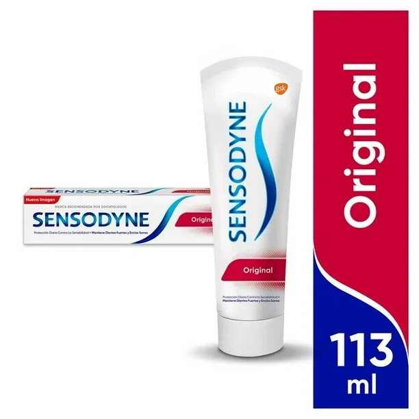 Sensodyne Original Toothpaste for Sensitive Teeth 113 g-PACK X 3 units!!!