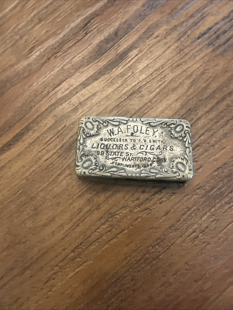 Vintage  Match Safe From 1899