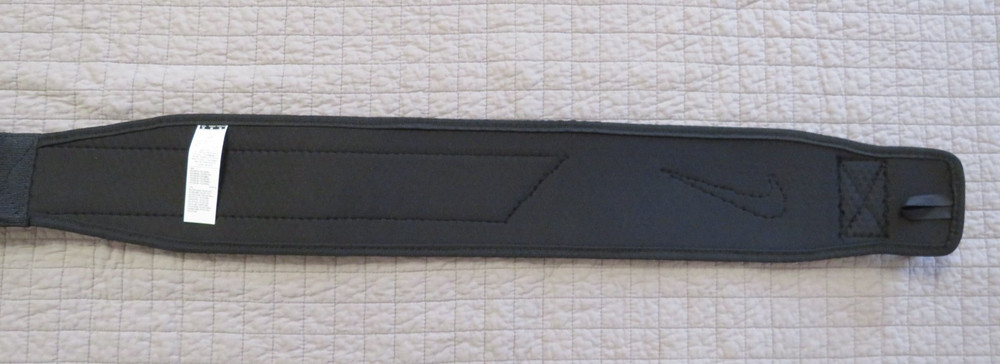 Nike Strength Training Belt 3.0 Nylon Hook & Loop Closure Black White Size M