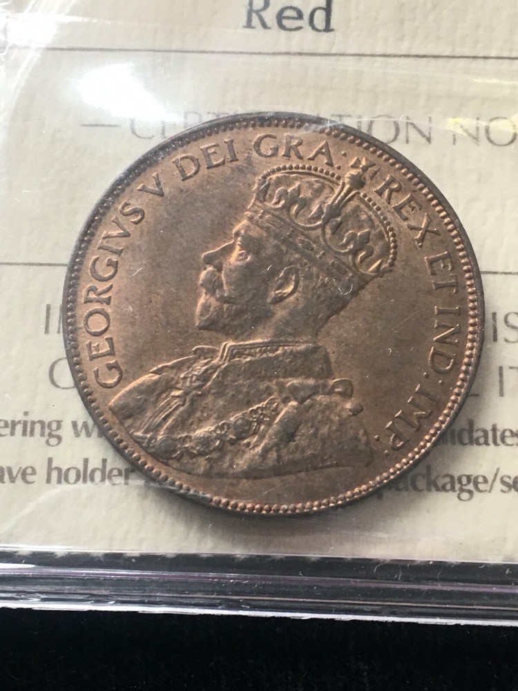 1936 ICCS Graded Newfoundland Large One Cent, **MS-64**