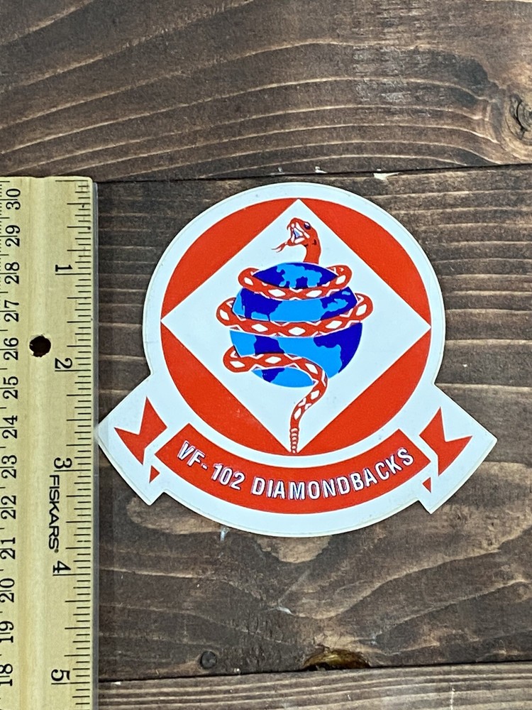 US NAVY ATTACK SQUADRON VF-102 DIAMONDBACKS - STICKER / Decal