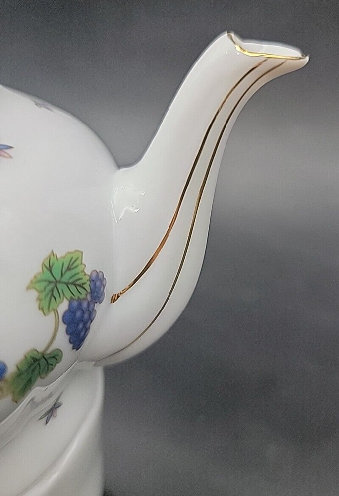 Fruit Basket Porcelain Tea For One Set - EUC