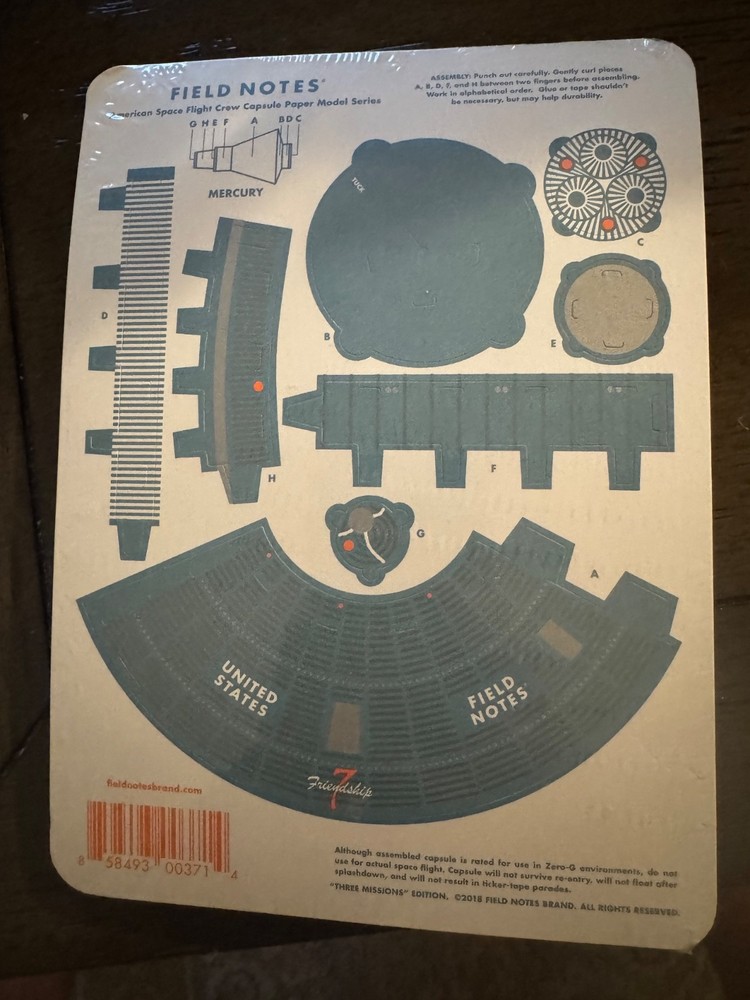 FIELD NOTES Three Missions SEALED notebooks