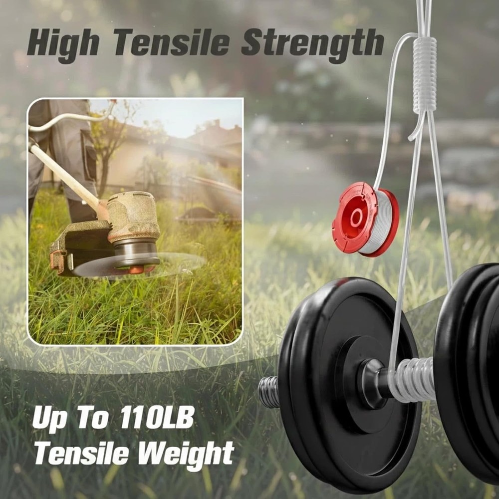 8 Pack CMZST0653 Weed Eater String Compatible With Craftsman Weed Wacker, 0.065"