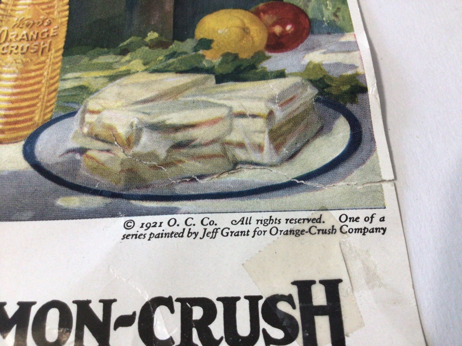 1921 Ward's Lemon Crush Magazine Advertising Page