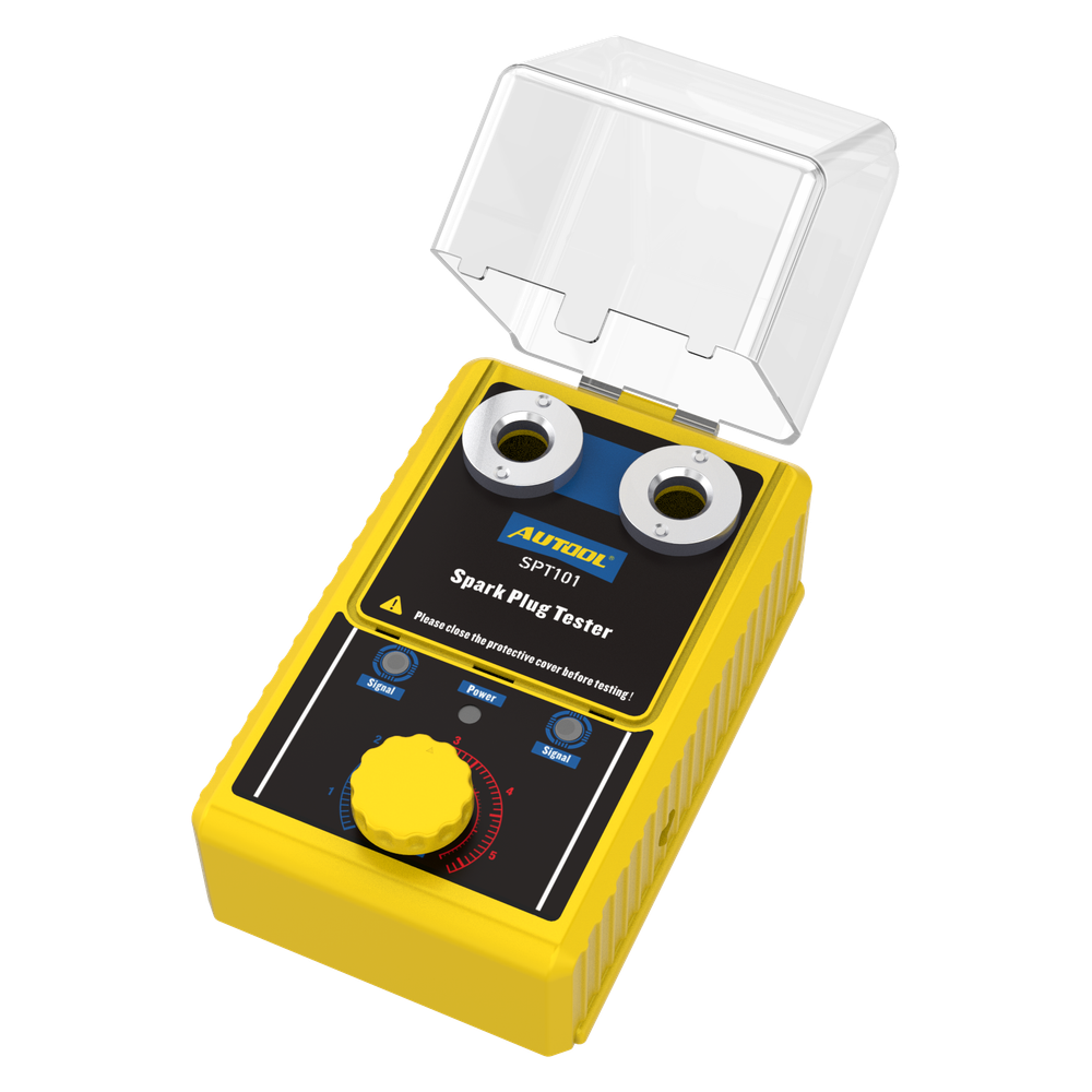 AUTOOL Car Spark Plug Tester Dual Hole Petrol Ignition Analyzer Diagnostic Tool