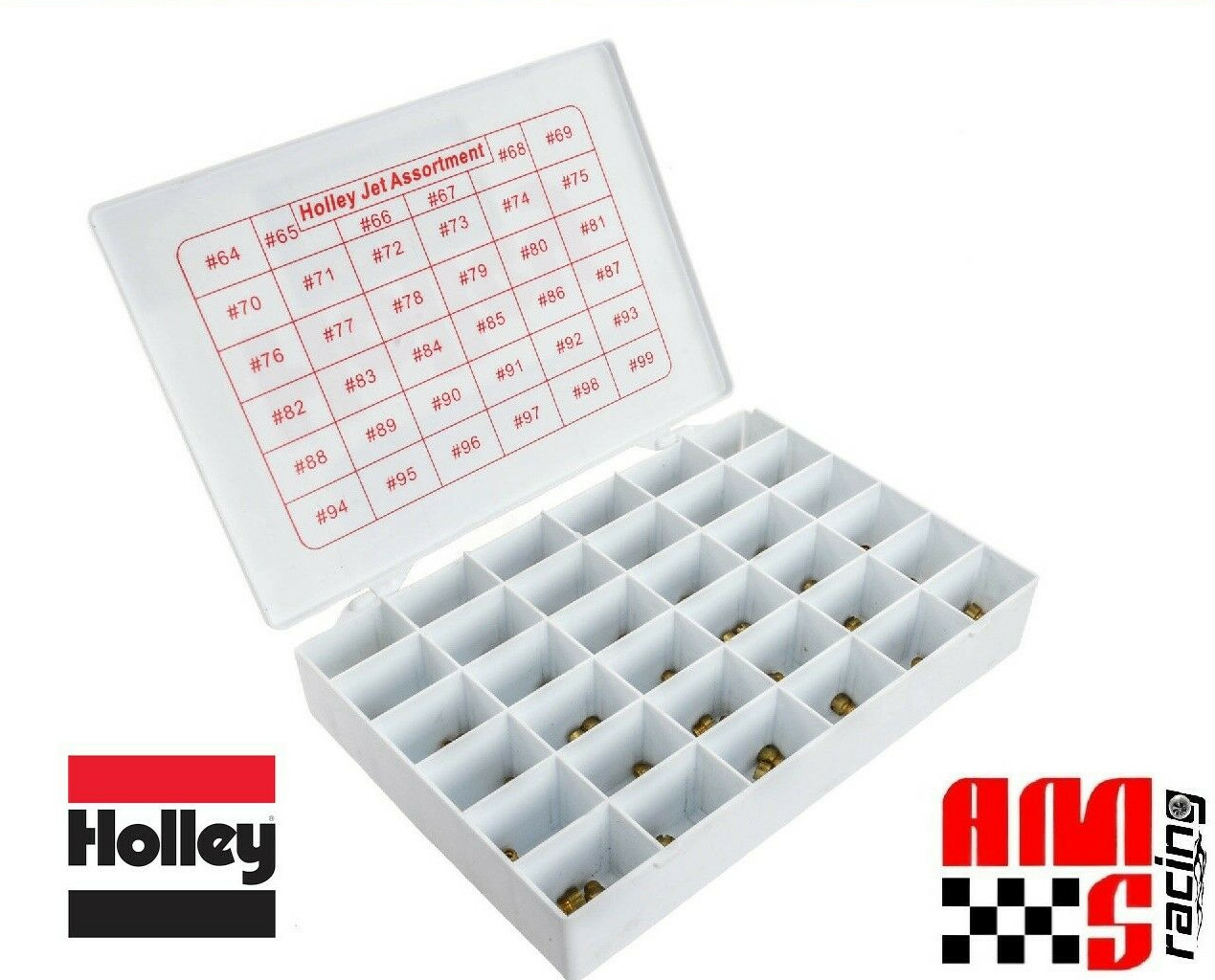 Holley 36-181 4150 4160 4500 Brass Carburetor Carb Jets Kit 2 Each Sizes 64-99