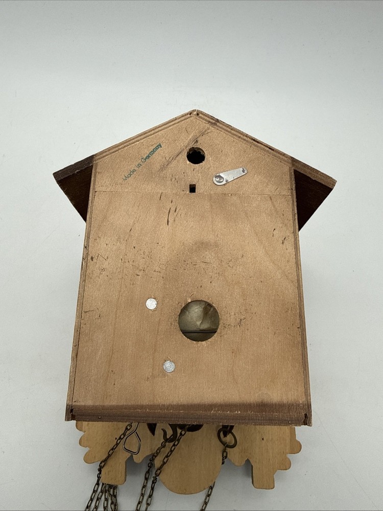 VTG German Cuckoo Clock Stag Deer Rabbit Hare Pheasant Bird - *Untested - AS IS*
