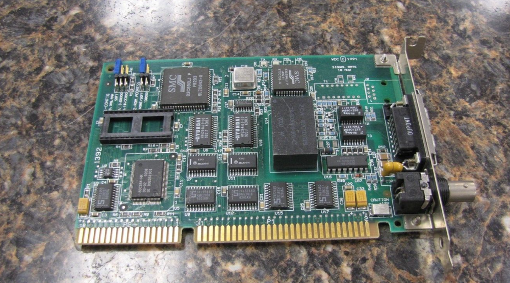 Vintage SMC 8013EPC 61-600406-002 ISA Network Adapter (Quantity)