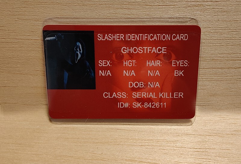 Scream Ghostface Slasher Identification ID Card