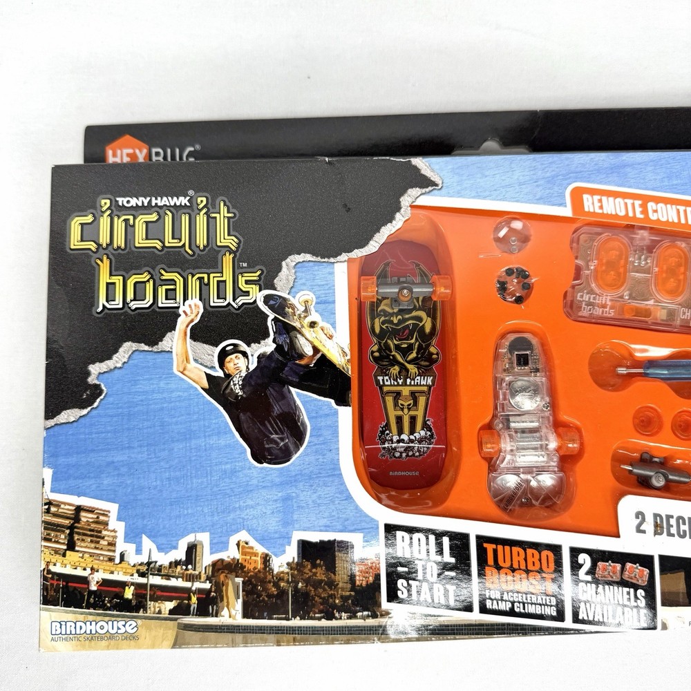 NEW! Hexbug Tony Hawk Circuit Boards Remote Control Skateboard Kit 2 Decks