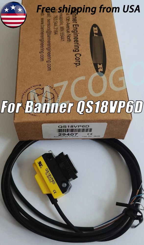 Banner QS18VP6D Engineering Corp Photoelectric Switch Sensor 10-30VDC Repaclment