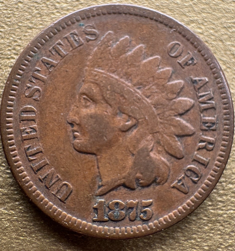 1875 INDIAN HEAD PENNY
