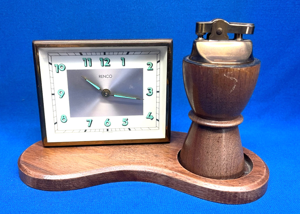 Vintage Renco Clock With Lighter Working