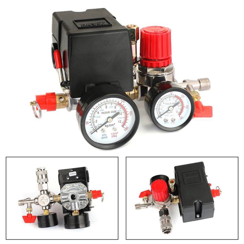 Air Compressor Pressure Control Switch Manifold Regulator Fitting CA