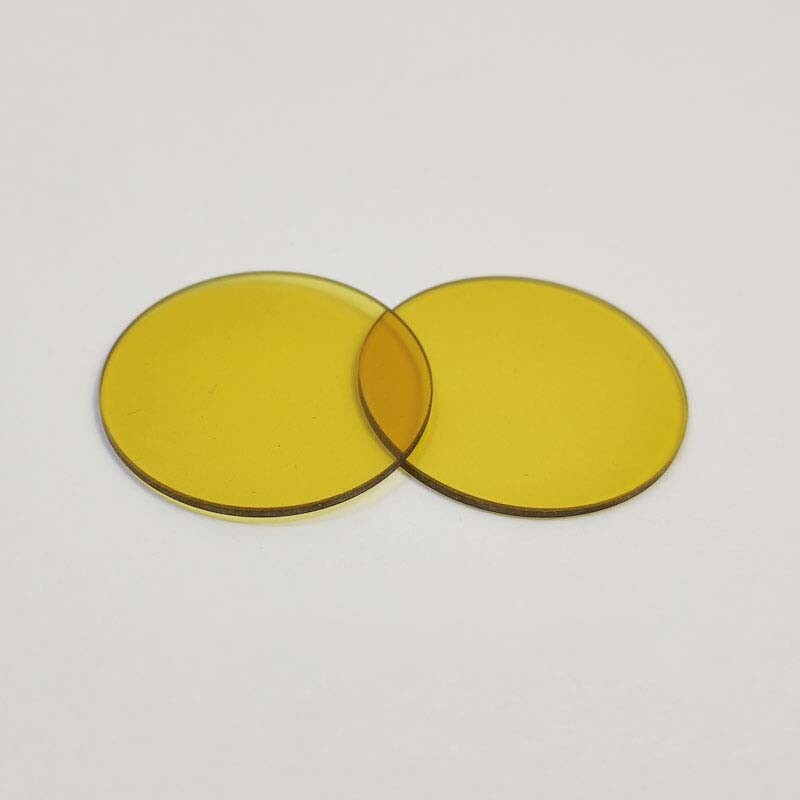 Microscope Filter Dia. 32mm Yellow/Blue/Green Transmission White Matte Filter