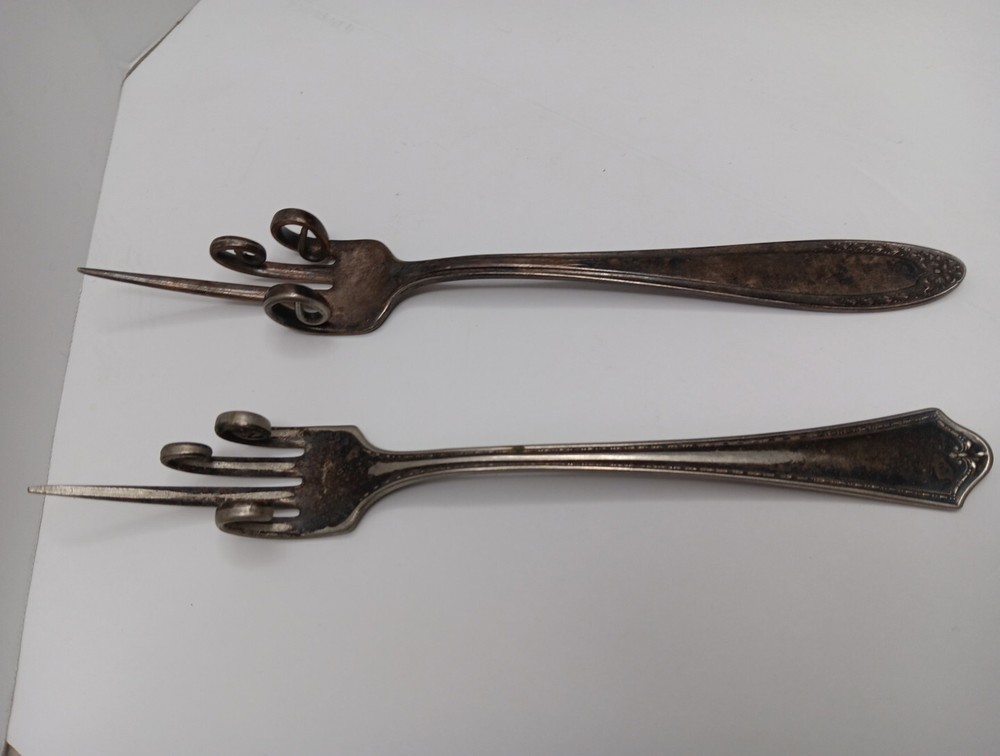 Oneida Community Silver Plate Gag Gift Forks