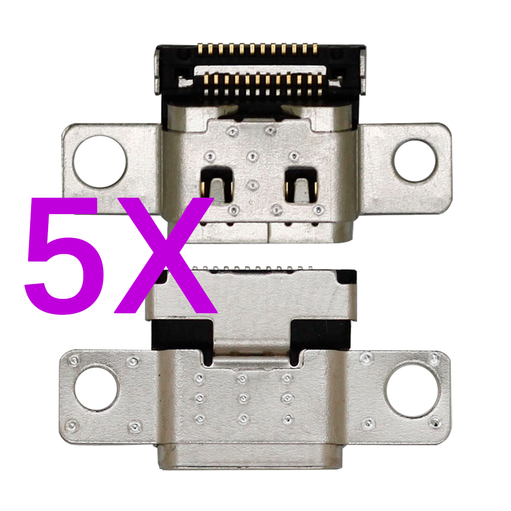 5PCS Type-C USB Charging Port Dock Jack For Lenovo ThinkPad E14 E15 Gen 2 Gen 3