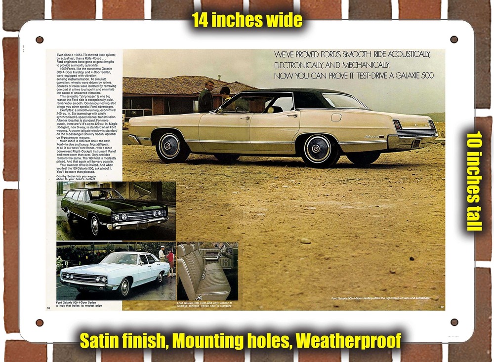 Metal Sign - 1969 Ford (Sign Variant #10)