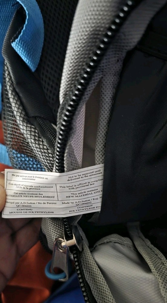 Mountain Edge 19” Padded backpack NWT Black/Grey/Blue 💥Multiple Storage Pockets