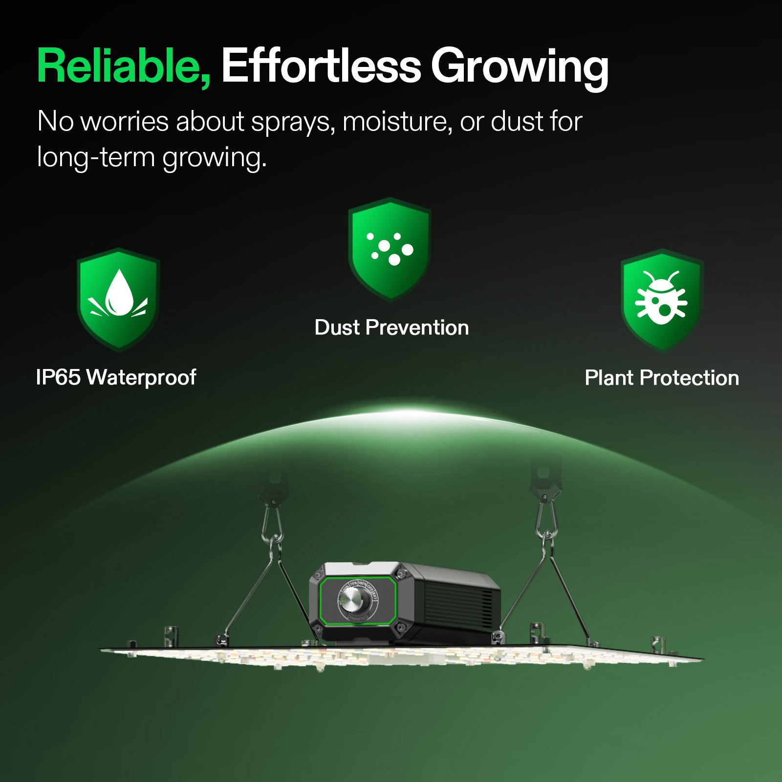 VIVOSUN Lumalight LED Grow Light Full Spectrum Smart Dimming for Indoor Plants