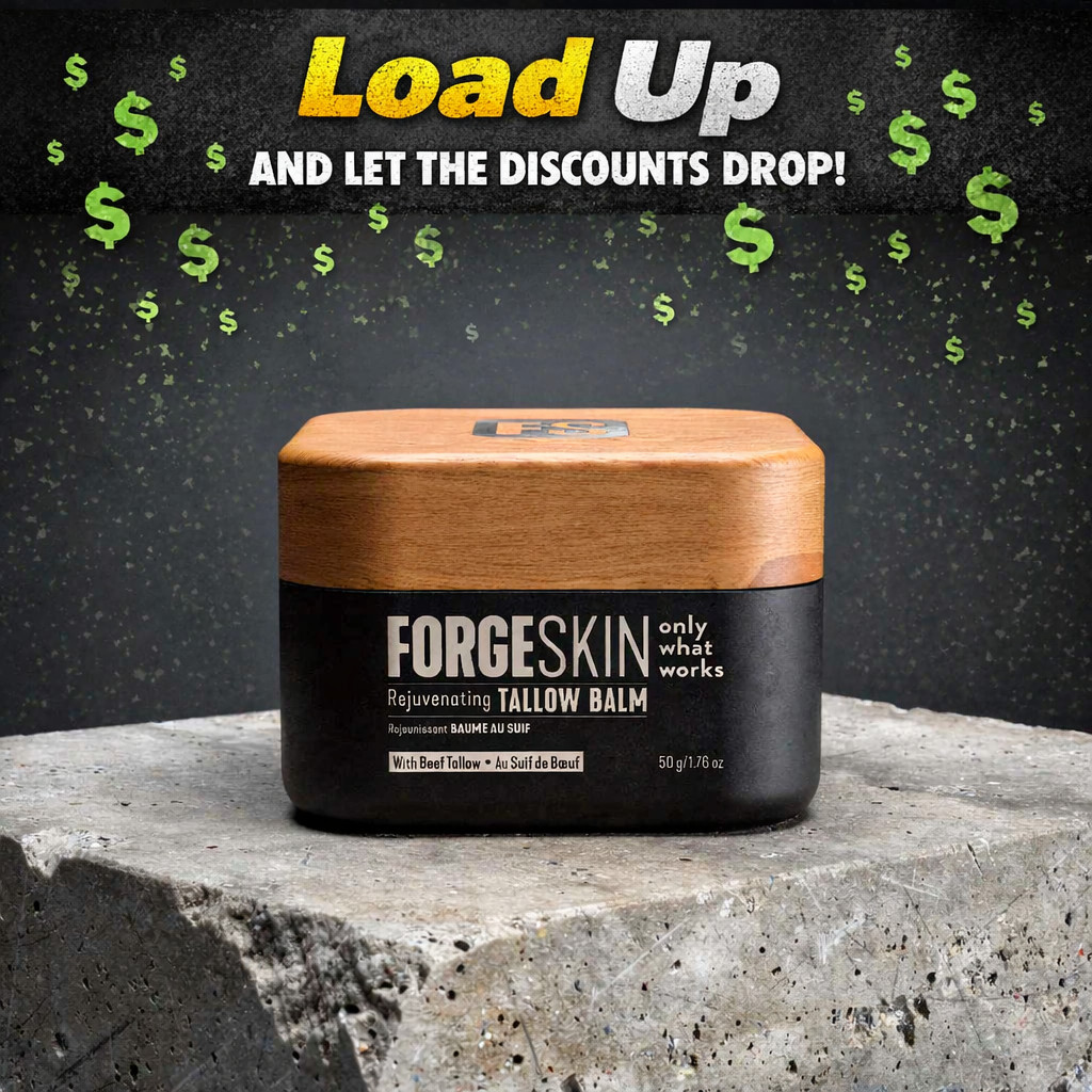 Forge Skin Beef Tallow Balm Anti-Aging Moisturizer & Hydrating Skin Cream 1.7oz