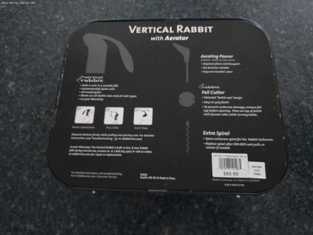 VERTICAL RABBIT WITH AERATOR