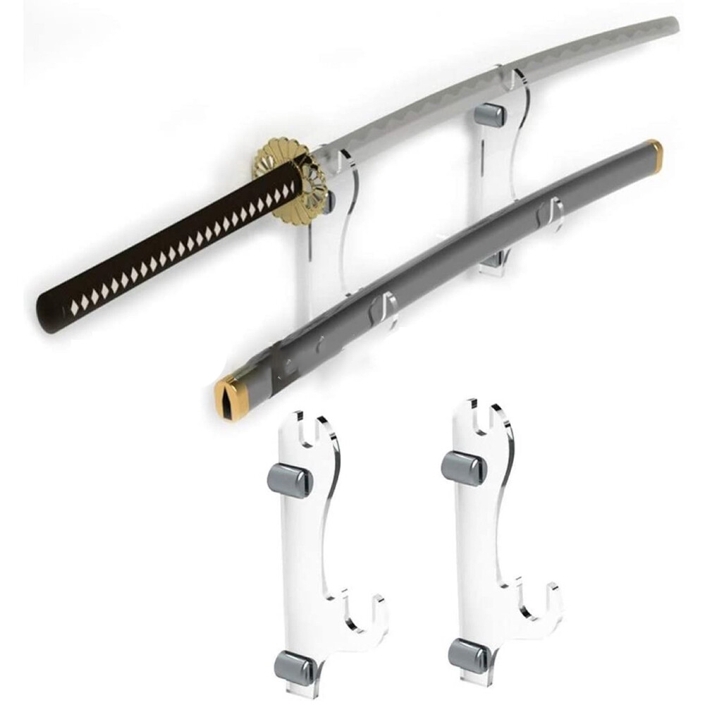 Sword Hook Wall Mount Samurai Sword Hanger Display Holder for Katana Wakizashi