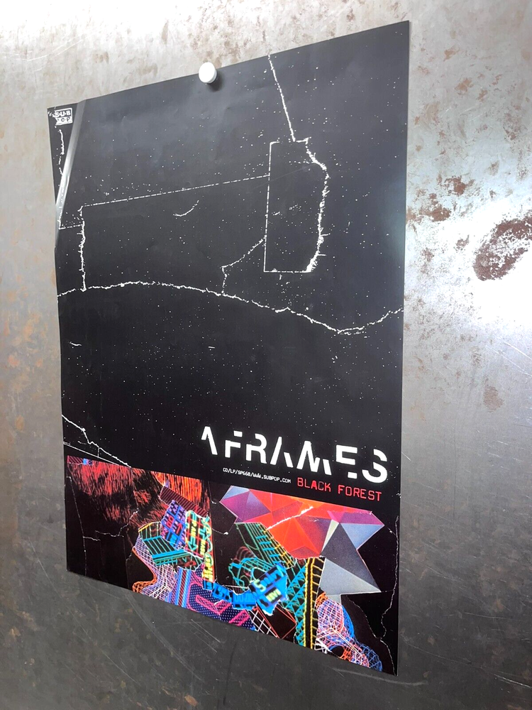 A FRAMES Black Forest PROMO POSTER 2005 Sub Pop NEW WAVE INDIE ROCK DAMAGED #2