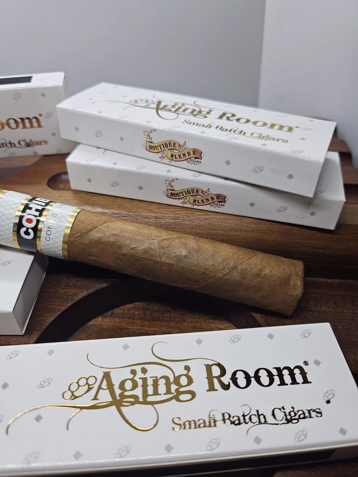 Aging Room Cigars 4 inch COLLECTIBLE HOME CIGAR BAR 1 box of 20 Wood MATCHES
