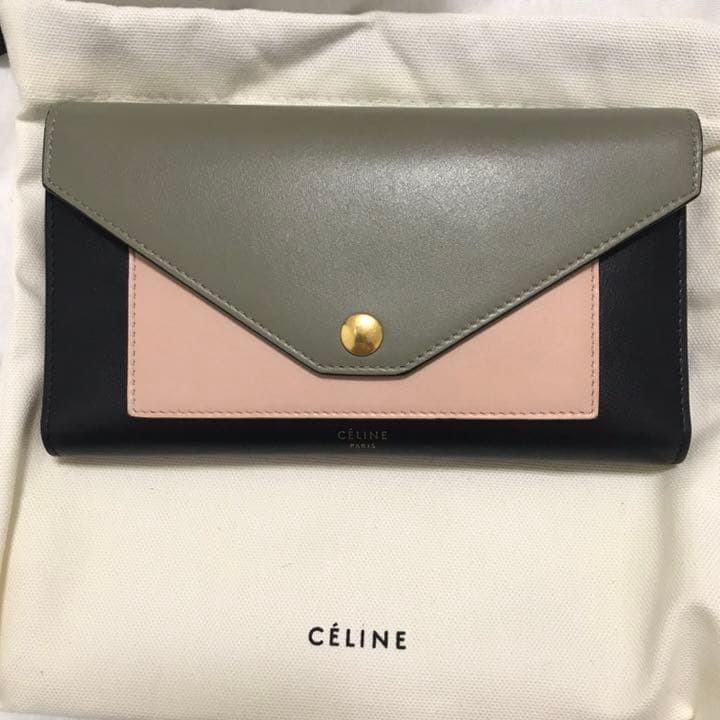 Celine Multicolor Long Wallet From Japan