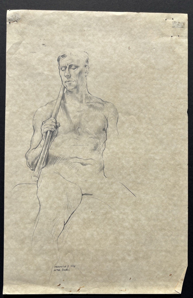 Man With Staff - Jon Beardsley Original