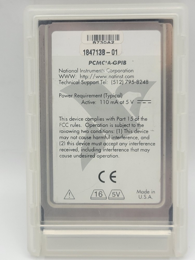 National Instruments NI PCMCIA-GPIB Interface Card