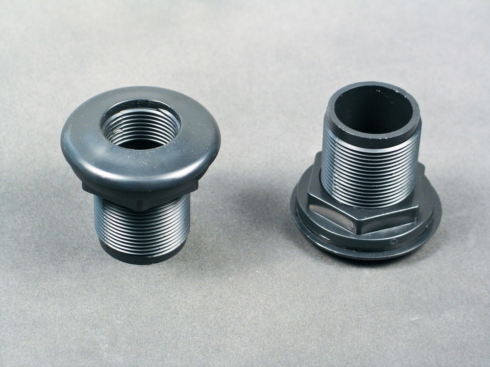 1/2"  0.5" Thread x Slip  Bulkhead Fitting by CPR with Silicone Washer