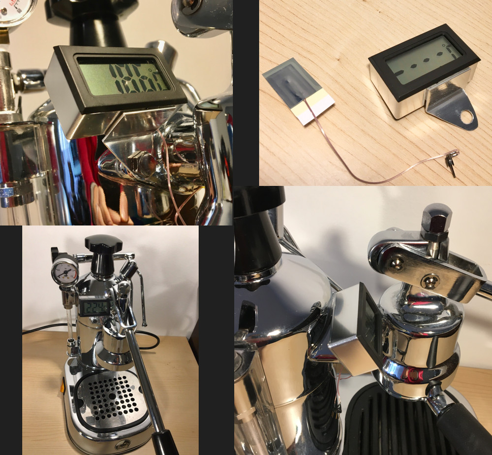 Thermometer for Pavoni temperature meter group head brewing head digital thermometer