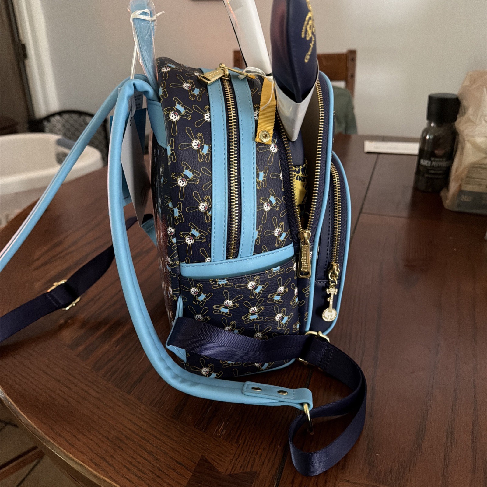 Disney D23 Fan Club Oswald Backpack And Ears Set Brand New Loungefly Awesome!!!!