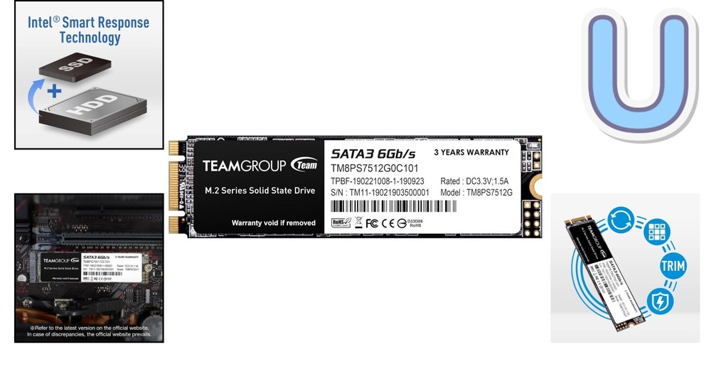 Performance-Driven 512GB SSD with SRT Support - Ideal for Gamers & Professionals