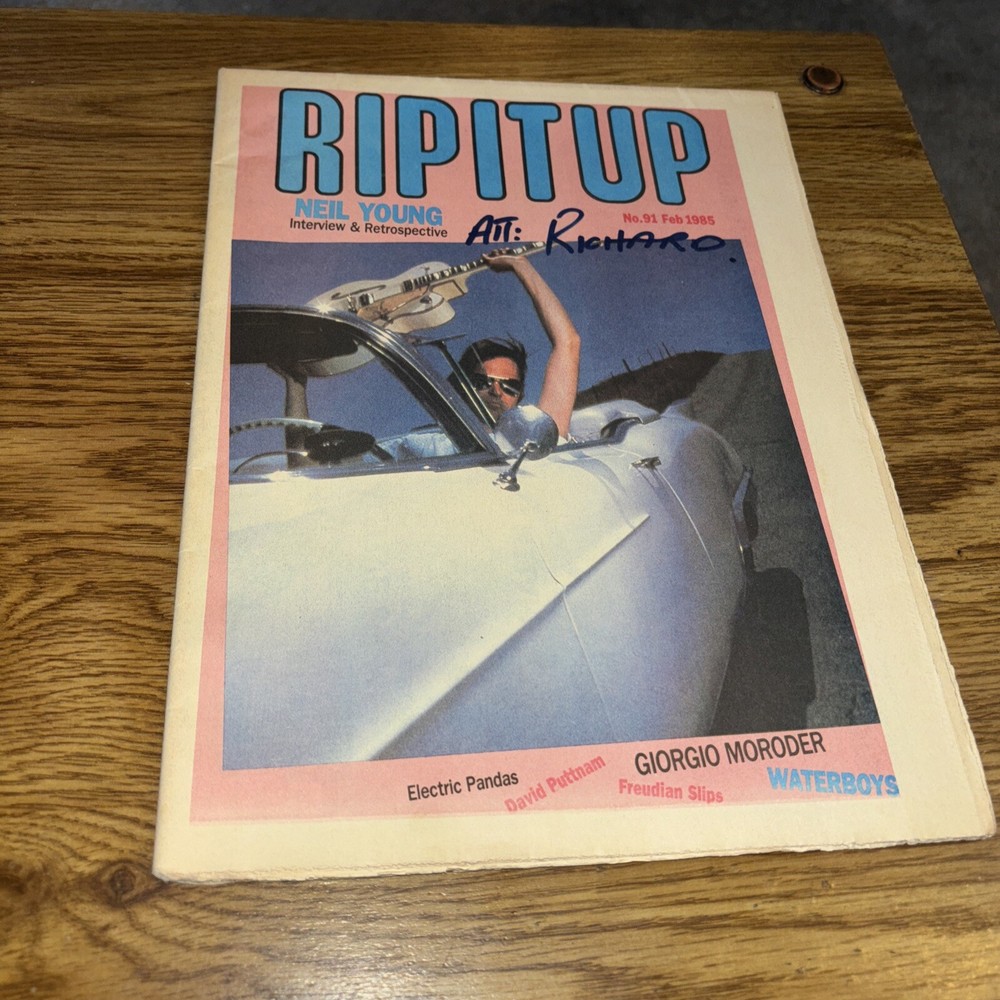 Rip it UP Magazine no 91 Feb 1981 Neil Young .Giorgio Moroder Electric Pandas