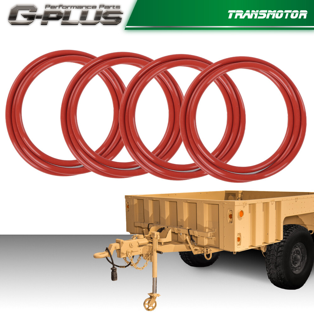 4PK Red O-Rings Military Humvee Split Rims Wheel Seal And M1101 M1102 Trailers