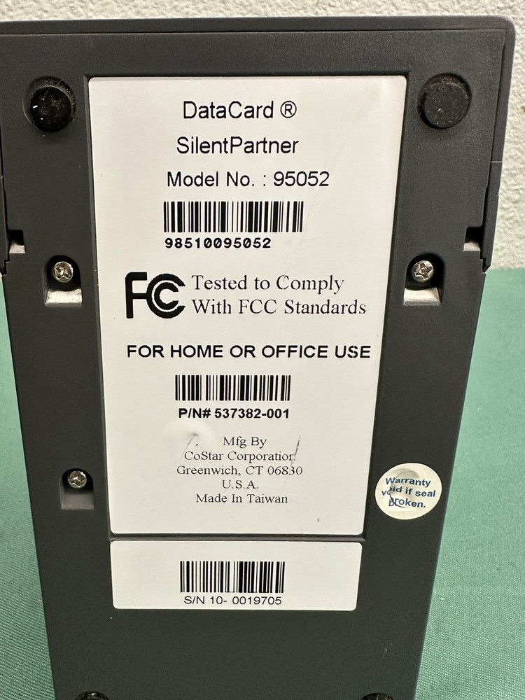 Datacard Silent Partner Printer Model 95052