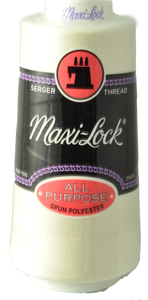 Maxi-Lock All Purpose Serger Thread, 3000 yard cone, Eggshell MLT-022