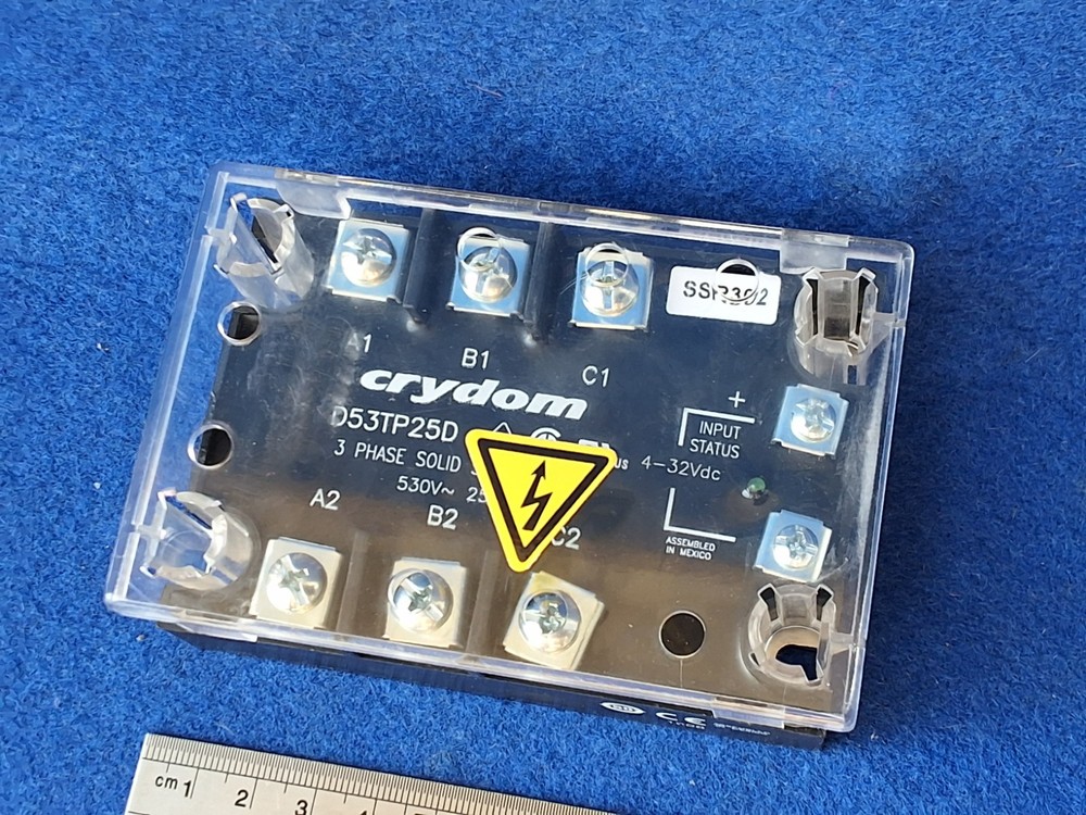 Crydom D53TP25D 3 Phase Solid State Relay 530V 25A 4-32VDC