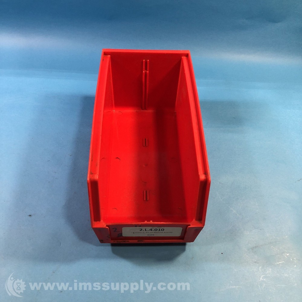 Integrated Plastics 30230 Color Red Tuff Bin Hang and Stack Bin USIP