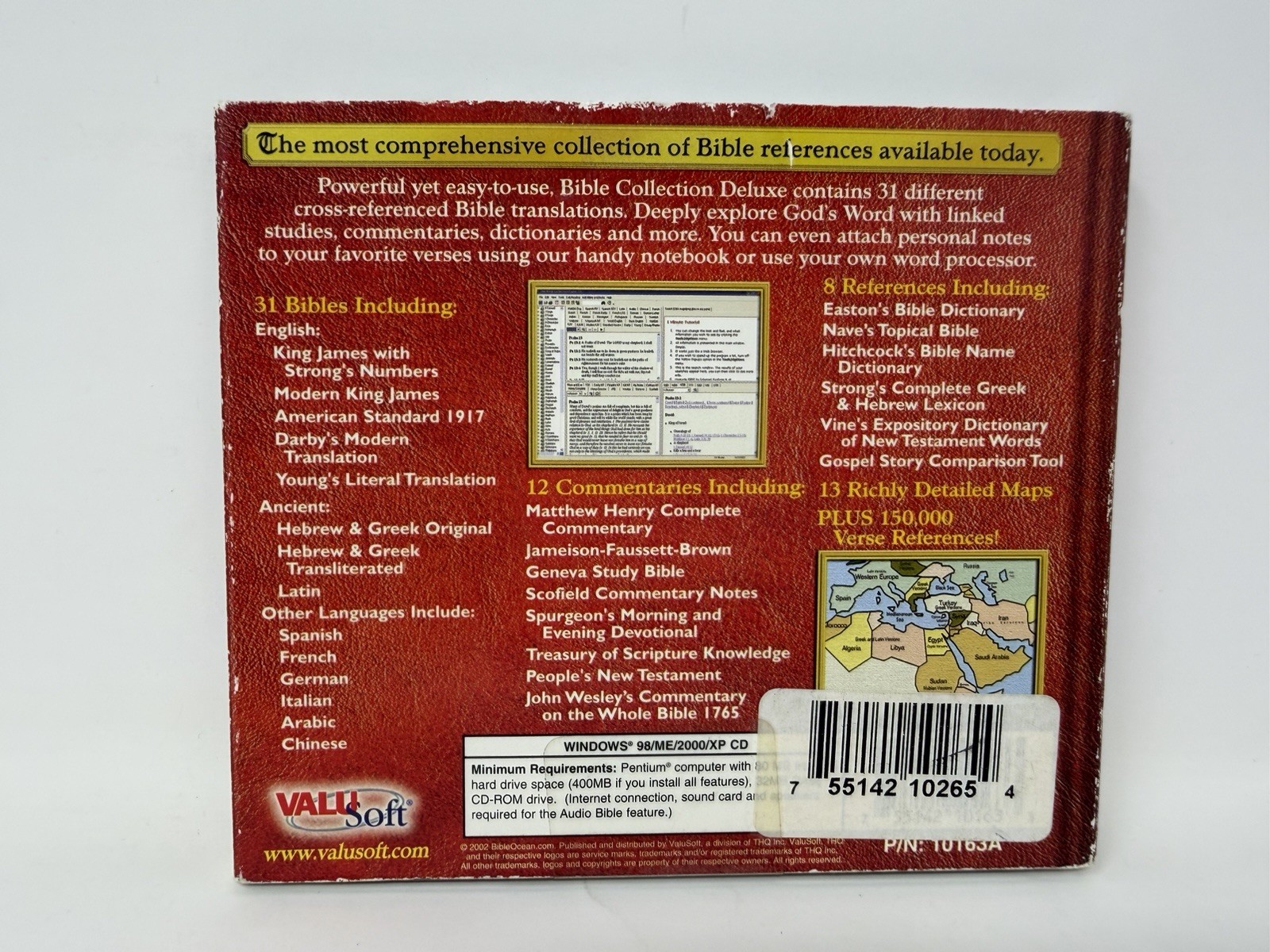 ValuSoft The Bible Collection Deluxe Special Edition PC CD-ROM Windows