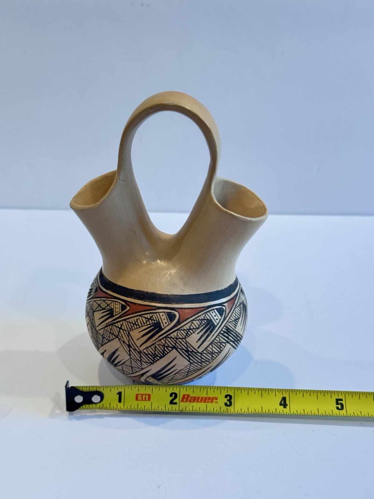 SUPERB Elton Nampeyo HOPI Polychrome Wedding Vase Migration Native Sikyatki VTG