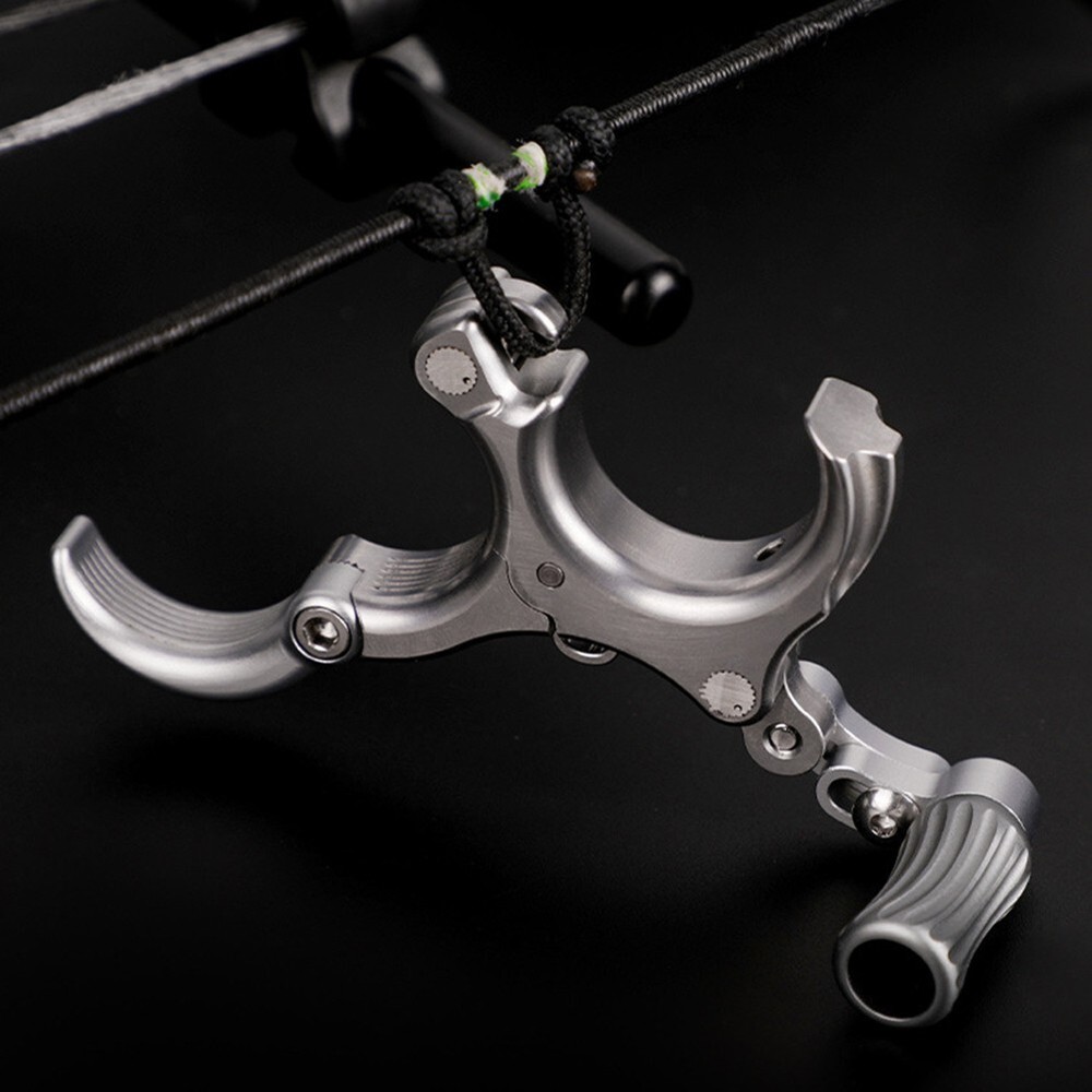 Enhanced Accuracy,with Adjustable Stroke Archery Release Three Four Finger Grip