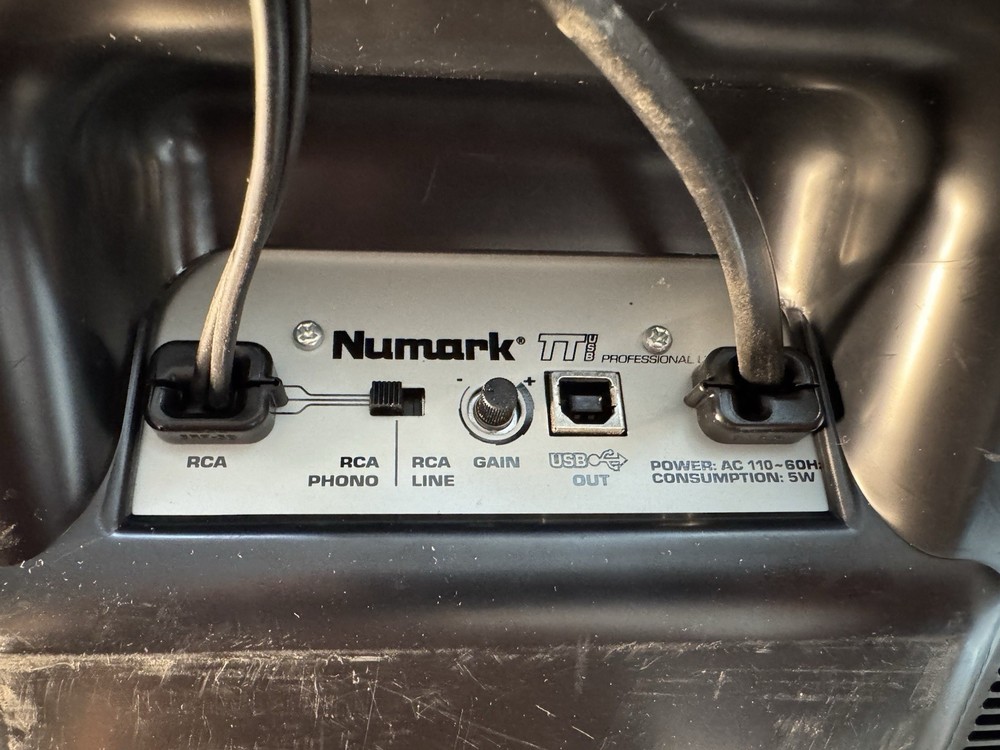 Numark TTUSB DJ Turntable Record Player USB Aux Audio Interface, Tested