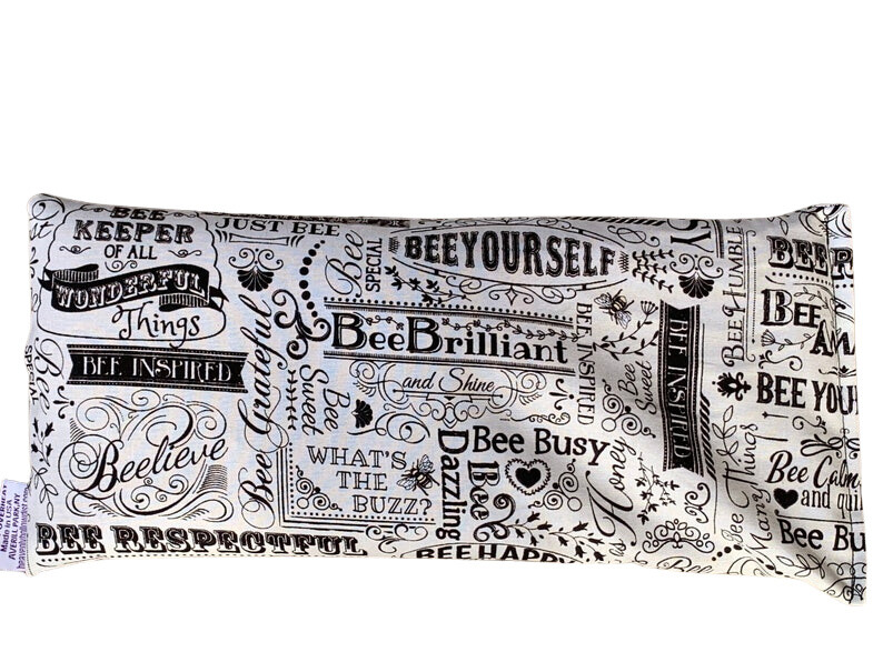 Herbal Pack, Hot Cold Pack, Heat Wrap,Flax Seed, Aromatherapy Pack,Bee Words