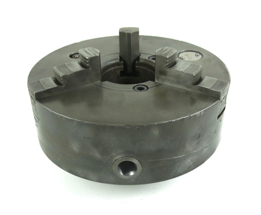 9" Cushman Lathe Chuck 3509 w/ South Bend 14-1/2" 16" Back Plate 2-3/8" x 6TPI